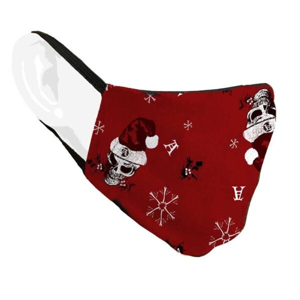 Red Creepmas sublima Fashion Face Covering