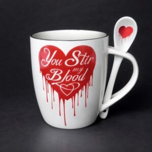 You Stir My Blood: Mug and Spoon Set