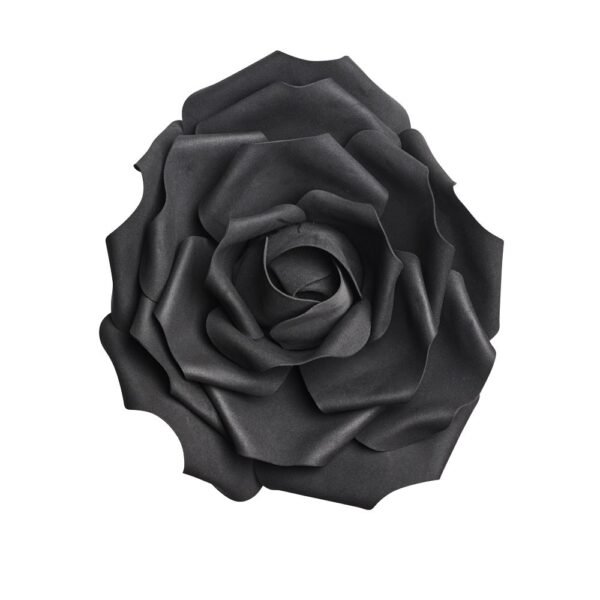 Large Black Rose Head