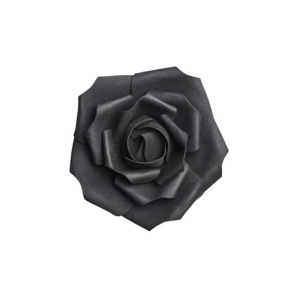 Small Black Rose Head