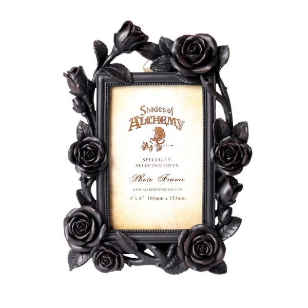 Rose & Vine Photo Frame (6x4") Black