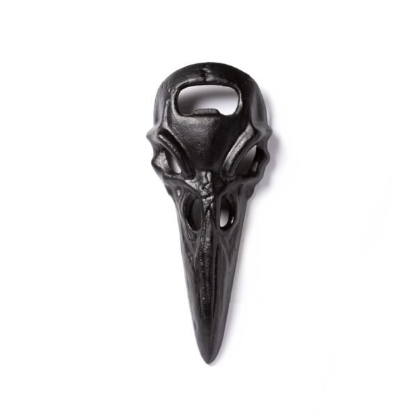 Black Raven Skull Bottle Opener