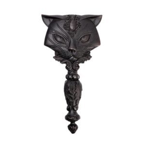 Sacred Cat Hand Mirror (Black)