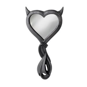 Devil's Heart Hand Mirror (Black)