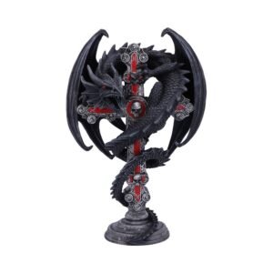 b5330s0.jpg Gothic Guardian Candle Holder (AS) 26.5cm