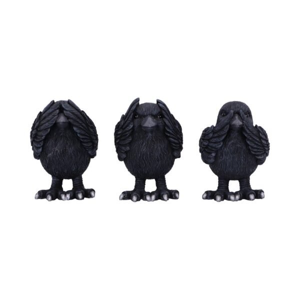 b6023v2.jpg Three Wise Ravens 8.7cm