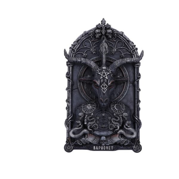 b6199w2.jpg Baphomet's Invocation Wall Plaque 30.5cm