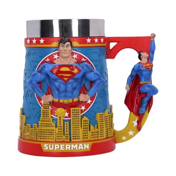 b6408x3.jpg Superman Man of Steel Tankard 15.5cm