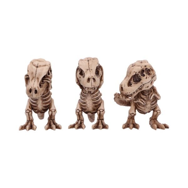 Three Wise Tyrannosaurus Rex Skeletons 9.3cm