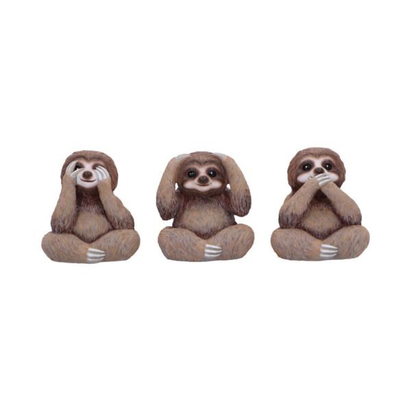 Three Wise Sloths 8cm