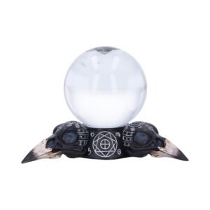 Future of the Raven Crystal Ball and Holder 15cm