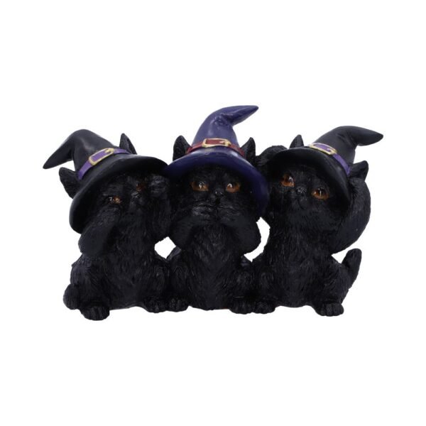 u5501t1.jpg Three Wise Black Cats 11.5cm