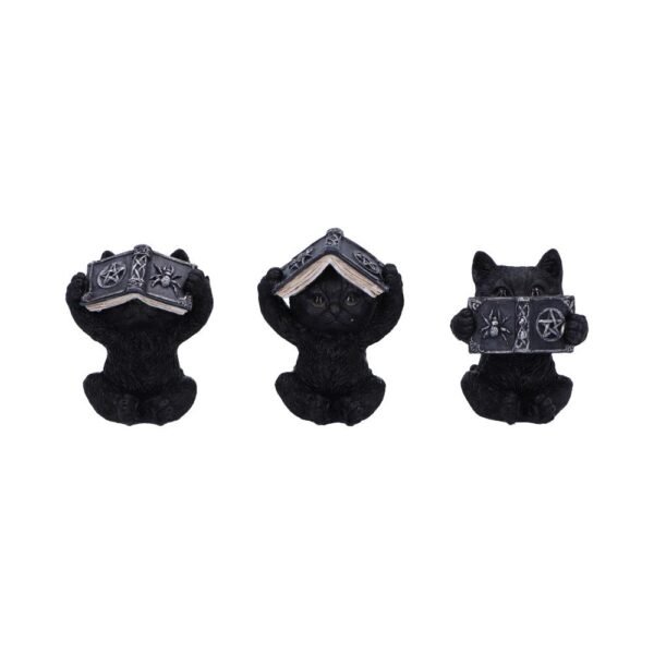 u6717a24.jpg Three Wise Spell Cats 8.5cm