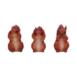 Three Wise Squirrels 9cm