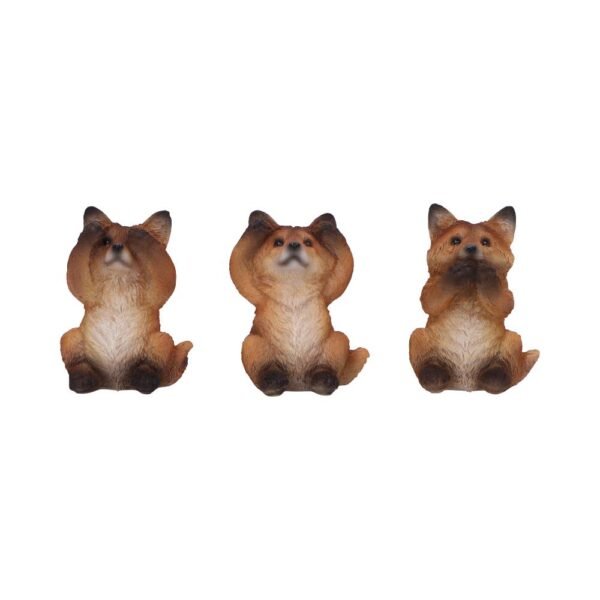 u6722a24.jpg Three Wise Foxes 8.5cm
