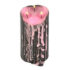 Large Pink Vampire Tears Pillar Candle