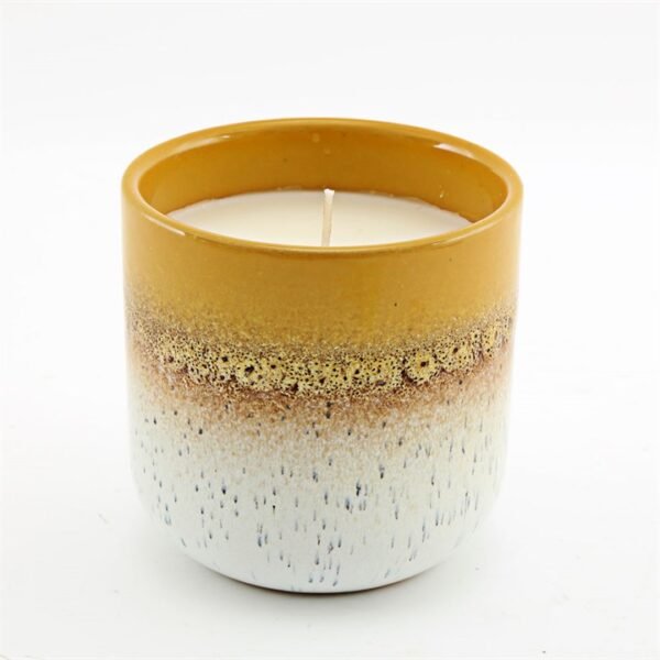 9cm Reactive Glaze Abstract Candle