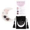 Love Healing Crystal Set with Moon Trinket Dish
