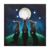Moon Shadows Light Up Canvas Plaque by Lisa Parker