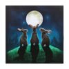 Moon Shadows Light Up Canvas Plaque by Lisa Parker