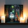 The Witches Apprentice Light Up Canvas Plaque by Lisa Parker