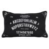 Small Rectangular Black and White Talking Board Cushion