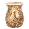 Large Brown Crackle Oil Burner and Wax Warmer