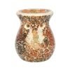 Small Brown Crackle Oil Burner and Wax Warmer