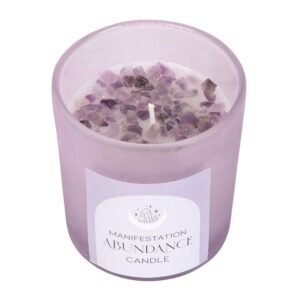Abundance French Lavender Crystal Chip Candle
