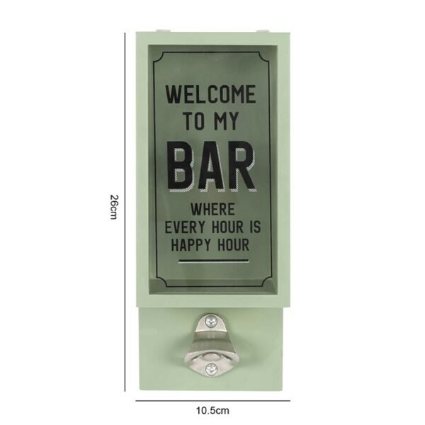 Green Garden Bar Bottle Opener Plaque