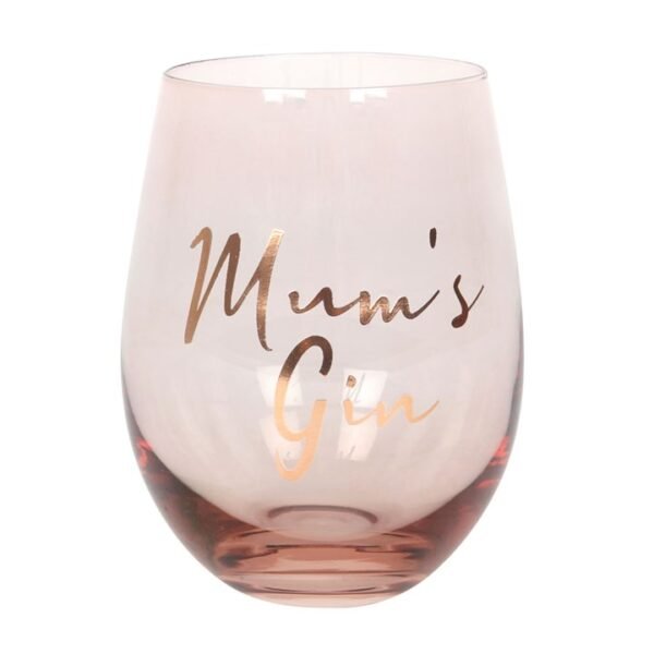 Mum's Gin Stemless Wine Glass