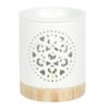 White Mandala Cut Out Oil Burner