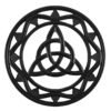 Black Wooden Triquetra Wall Art