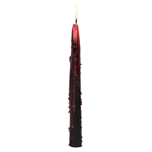 *Set of 8 Vampire Blood Wax Taper Unscented Candles (4/12)