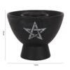 Black Pentagram Terracotta Smudge Bowl