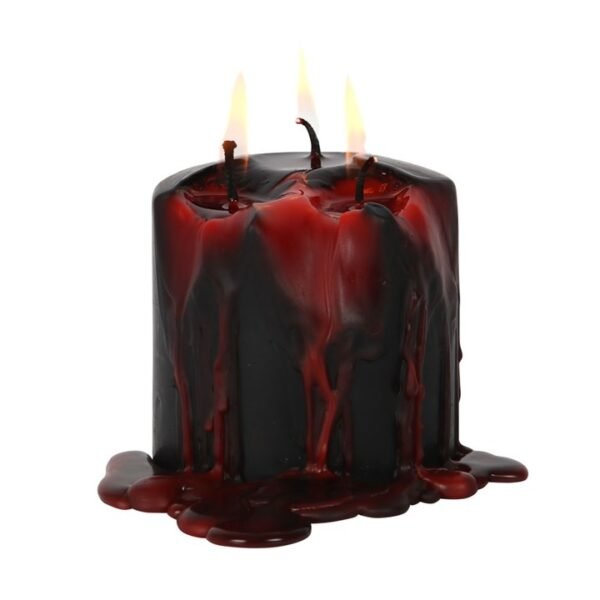 *Small Vampire Blood Wax Pillar Unscented Candle (6/24)