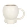 Matte White Skull Mug