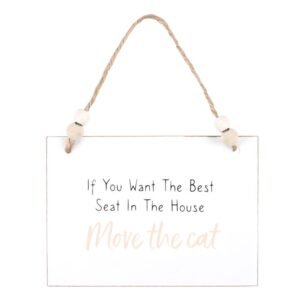 Move The Cat Hanging Sign