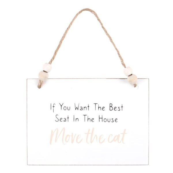 Move The Cat Hanging Sign