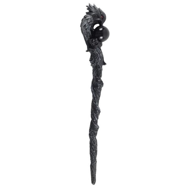 *Silver Raven Resin Wand (9/18)