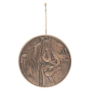 Bronze Terracotta 'Apache' Plaque By Lisa Parker