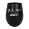 Pick Your Poison Stemless Wine Glass