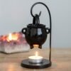*Hanging Ceramic Cauldron on Metal Base Oil Burner (12/24)