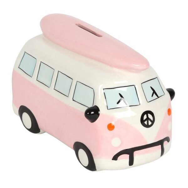 Pink Campervan Money Box