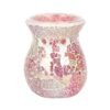 Small Pink Iridescent Crackle Oil Burner