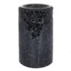 Black Crackle Glass Pillar Oil Burner and Wax Warmer