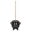 Triple Moon Cauldron Ceramic Incense Holder