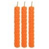 Set of 6 Orange Beeswax Spell Candles
