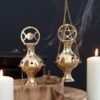 Metal Pentagram Incense Censer