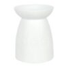 White Ceramic Seven Chakra Oil Burner and Wax Warmer